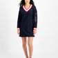 Vestido moletom com acabamento contrastante Tommy Jeans feminino azul