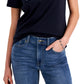 Camiseta Tommy Hilfiger Feminina com Logo Contrastado Azul Tamanho P