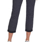 Calça Chino Tommy Hilfiger Feminina com Estampa de Bolinhas Azul Tamanho 14