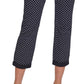 Calça Chino Tommy Hilfiger Feminina com Estampa de Bolinhas Azul Tamanho 4