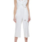Macacão feminino Tommy Hilfiger sem mangas com decote em V, branco, tamanho 12