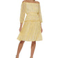 Vestido Tommy Hilfiger Feminino Eloise Ditsy Estampado Ombro a Ombro Amarelo Tamanho 8