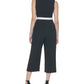 Macacão feminino Tommy Hilfiger com cinto e blocos de cores, preto, tamanho 16