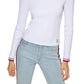 Suéter Tommy Hilfiger Feminino de Algodão com Gola Redonda, Branco, Tamanho XS