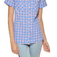Camisa Tommy Hilfiger Camp Feminina Azul Tamanho Grande