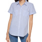 Camisa Tommy Hilfiger Feminina Algodão Camp Azul Tamanho X-G