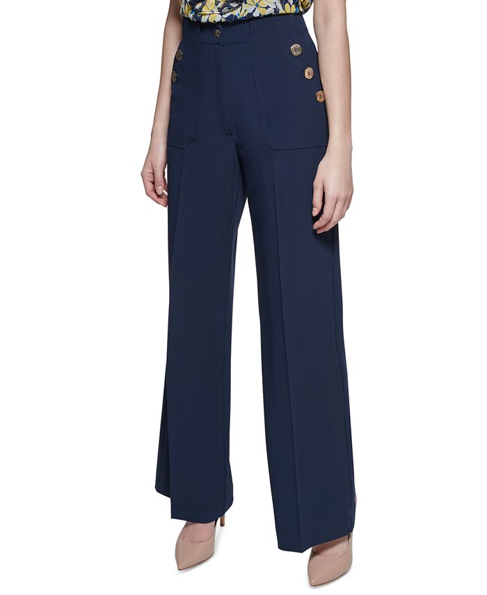 Calças de marinheiro femininas Tommy Hilfiger, azul, tamanho 16