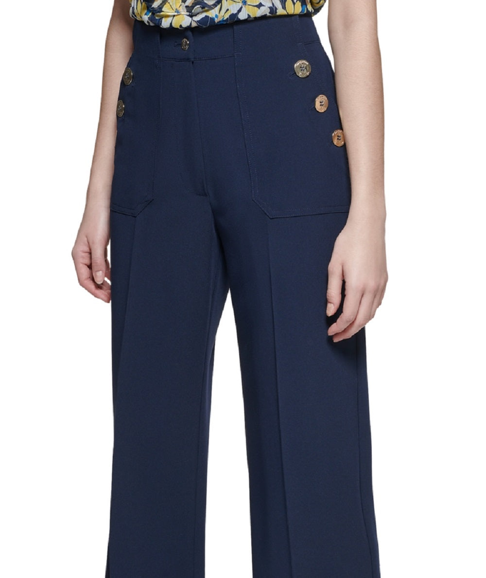 Calças de marinheiro femininas Tommy Hilfiger, azul, tamanho 16