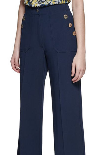 Calças de marinheiro femininas Tommy Hilfiger, azul, tamanho 10