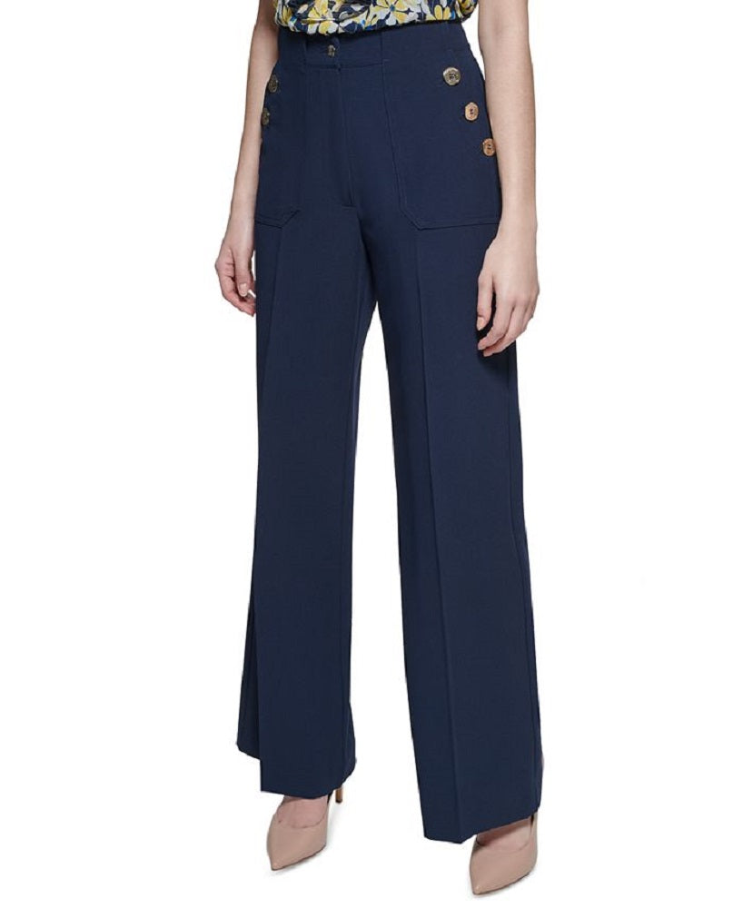 Calças de marinheiro femininas Tommy Hilfiger, azul, tamanho 6