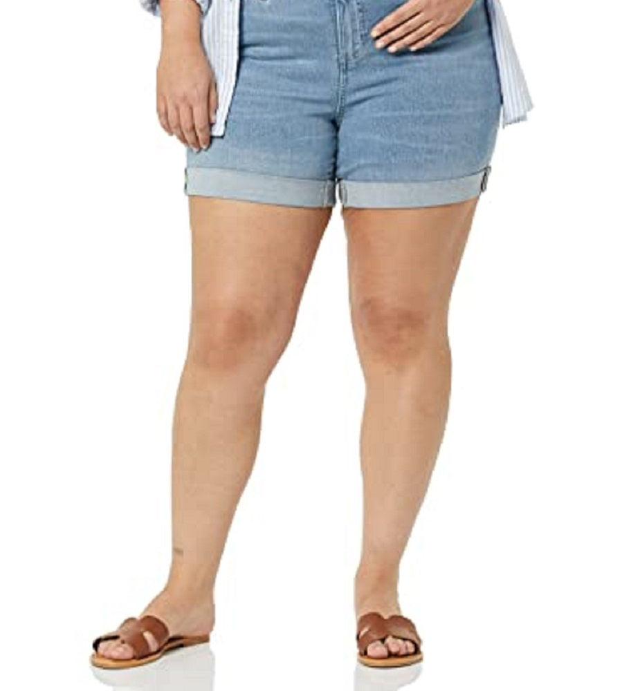 Tommy Hilfiger Shorts Jeans Feminino Th Flex Plus Size 5 Azul Tamanho 22W