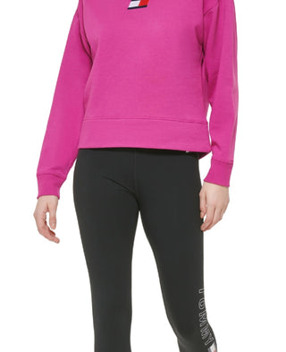 Moletom Tommy Hilfiger com logo feminino rosa tamanho pequeno