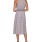 Vestido midi com cinto estampado feminino Tommy Hilfiger, rosa, tamanho 8