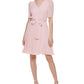 Vestido Tommy Hilfiger Swiss Dot Fit &amp; Flare Feminino Rosa Tamanho P