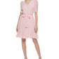 Vestido Tommy Hilfiger Feminino Chiffon Fit &amp; Flare Rosa Tamanho 4 Petite