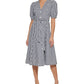 Vestido midi xadrez feminino Tommy Hilfiger azul tamanho 16