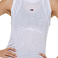 Tommy Hilfiger Sport Mesh Panel Tie Back Top Feminino Branco Tamanho X-S