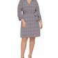Vestido-camisa feminino Tommy Hilfiger Geo Print Jersey Azul Tamanho 18W