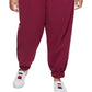 Calça de moletom feminina Tommy Hilfiger com bolso e cintura alta, roxa, tamanho 2X