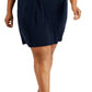 Vestido polo feminino de algodão Tommy Hilfiger azul tamanho 1X