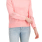 Tommy Hilfiger Feminino Sólido Renda TrimTop Rosa Tamanho Médio