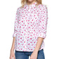 Blusa Tommy Hilfiger Feminina Flutter Hearts com Botões, Branca, Tamanho X-G