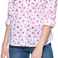 Blusa Tommy Hilfiger Feminina Flutter Hearts com Botões, Branca, Tamanho X-G