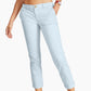 Calça Chino Tommy Hilfiger Th Flex Cuffed Feminina, Azul, Tamanho 10