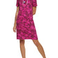 Vestido com capuz estampa camuflada Tommy Hilfiger feminino rosa tamanho X-S