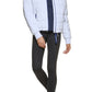 Tommy Hilfiger Casaco esportivo feminino de gola alta, branco, tamanho extragrande