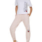 Camiseta curta feminina Tommy Hilfiger com logotipo, branca, tamanho XX-G