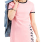 Vestido Tommy Hilfiger com logo vertical feminino rosa tamanho grande