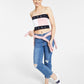 Tommy Jeans Feminino Bandeira Bandeau Rosa Tamanho X-Grande