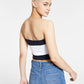 Tommy Jeans Feminino Bandeira Bandeau Rosa Tamanho X-Grande