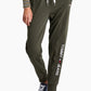 Calça jogger feminina Tommy Jeans com logo linear verde, tamanho grande