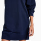 Vestido com capuz e logotipo Tommy Jeans feminino azul tamanho grande