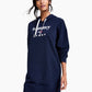 Vestido com capuz e logotipo Tommy Jeans feminino azul tamanho grande