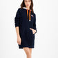 Vestido com capuz Tommy Jeans feminino, azul, tamanho pequeno