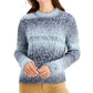 Tommy Hilfiger Suéter Feminino de Malha com Decote Redondo e Manga Longa Azul Tamanho Médio