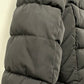 Casaco acolchoado com capuz e acabamento em pele sintética Tommy Hilfiger feminino, preto, tamanho X-S