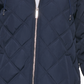 Casaco acolchoado com capuz feminino Tommy Hilfiger azul tamanho grande