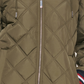 Casaco acolchoado com capuz feminino Tommy Hilfiger, verde, tamanho grande