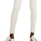 Calça legging feminina Tommy Hilfiger cintura alta comprimento total branca tamanho grande