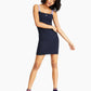 Vestido justo feminino Tommy Jeans com alça e logo azul, tamanho extragrande