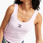 Tommy Jeans Regata Feminina Canelada Rosa Tamanho Grande