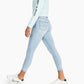 Tommy Jeans Moletom Feminino com Logo e Manga Azul Tamanho XS