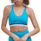 Sutiã esportivo feminino Tommy Hilfiger Logo Fitness azul tamanho X-G