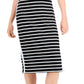 Vestido midi feminino Tommy Jeans Rib Stipe preto tamanho pequeno
