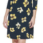 Vestido feminino Tommy Hilfiger com estampa floral, azul, tamanho 12