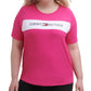 Camiseta Tommy Hilfiger Sport Plus Feminina com Logo Gráfico Rosa Tamanho 3X